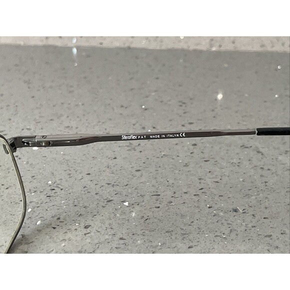 Sferoflex Pat 2086 268 Eyeglasses Frames ONLY Silver Full Rim 56-17-140 Italy - Picture 7 of 14